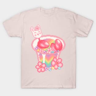 Rainbow Ice Cream Pixel Art T-Shirt